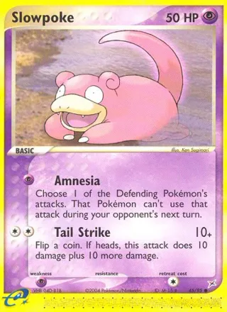 Slowpoke #45 · Team Magma vs Team Aqua Pokémon card