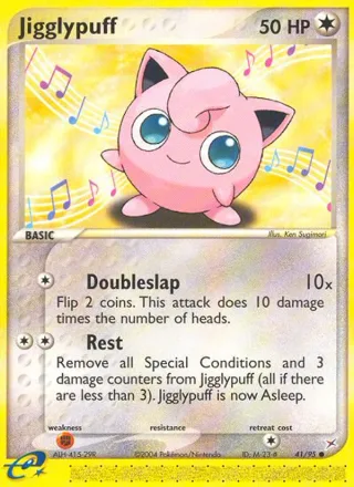 Jigglypuff #41 · Team Magma vs Team Aqua Pokémon card