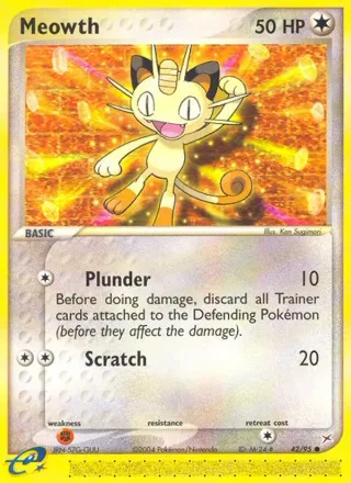 Meowth #42 · Team Magma vs Team Aqua Pokémon card
