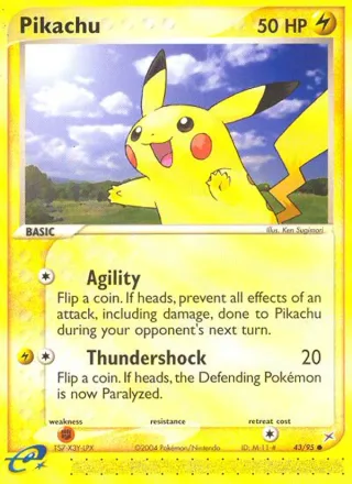 Pikachu #43 · Team Magma vs Team Aqua Pokémon card