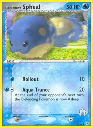 Team Aqua's Spheal #57 · Team Magma vs Team Aqua Pokémon card