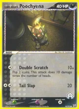 Team Aqua's Poochyena · Team Magma vs Team Aqua Pokémon card