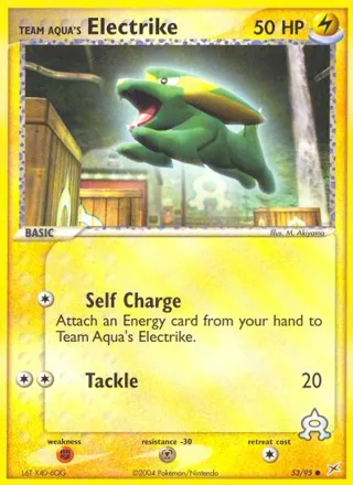 Team Aqua's Electrike #53 · Team Magma vs Team Aqua Pokémon card