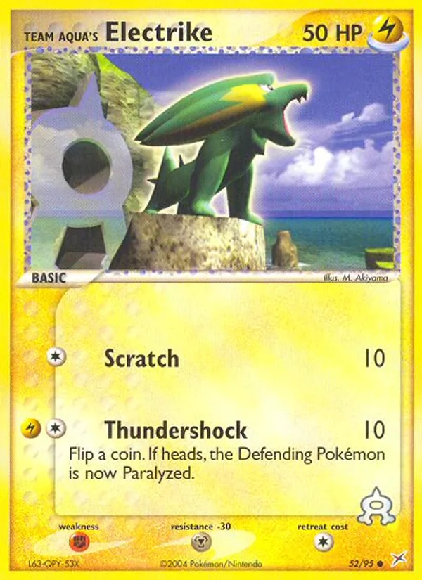 Team Aqua's Electrike full card art