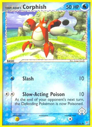 Team Aqua's Corphish #51 · Team Magma vs Team Aqua Pokémon card