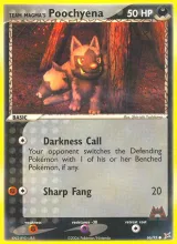 Team Magma's Poochyena · Team Magma vs Team Aqua Pokémon card
