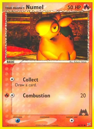 Team Magma's Numel #64 · Team Magma vs Team Aqua Pokémon card