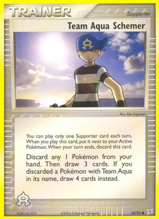 Team Aqua Schemer #69 · Team Magma vs Team Aqua Pokémon card