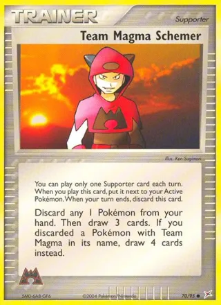 Team Magma Schemer #70 · Team Magma vs Team Aqua Pokémon card