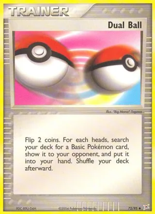 Dual Ball #72 · Team Magma vs Team Aqua Pokémon card