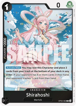 Shirahoshi (Jolly Roger Foil) #OP05-082-jolly-roger-foil · Premium Booster -The Best- One Piece card