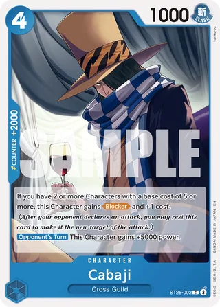 Cabaji #ST25-002 · ST-25: Starter Deck 25 BLUE Buggy One Piece card