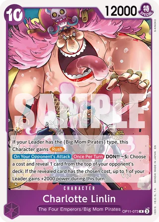 Charlotte Linlin #OP11-073 · A Fist of Divine Speed One Piece card