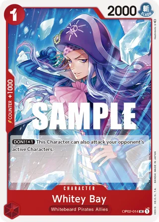 Whitey Bay #OP02-014 · Paramount War One Piece card