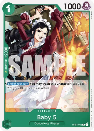 Baby 5 (Jolly Roger Foil) #OP04-032-jolly-roger-foil · Premium Booster -The Best- One Piece card