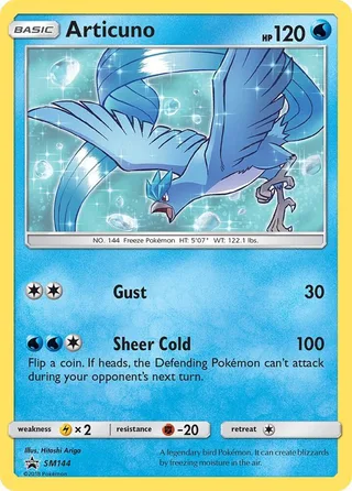 Articuno #SM144 · SM Black Star Promos Pokémon card