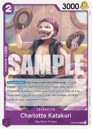 Charlotte Katakuri #OP08-062 · Two Legends Pre-Release Cards One Piece card