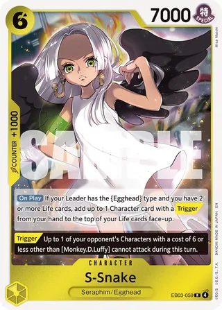 S-Snake #EB03-059 · Extra Booster: One Piece Heroines Edition One Piece card