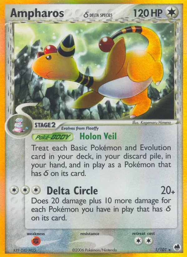 Ampharos δ full card art