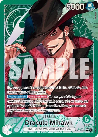 Dracule Mihawk (2026 PSA Magazine Promo) #OP14-020-2026-psa-magazine-promo · One Piece Promotion Cards One Piece card