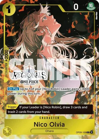Nico Olvia (Online Regional Participation Pack 2025 Vol.1) #OP09-106-online-regional-participation-pack-2025-vol-1 · One Piece Promotion Cards One Piece card