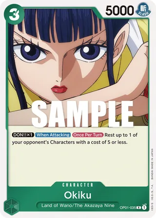 Okiku #OP01-035 · Romance Dawn One Piece card