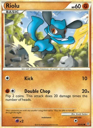 Riolu #60 · Unleashed Pokémon card