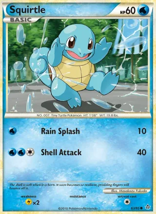 Squirtle #63 · Unleashed Pokémon card