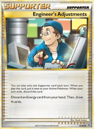Engineer's Adjustments #75 · Unleashed Pokémon card