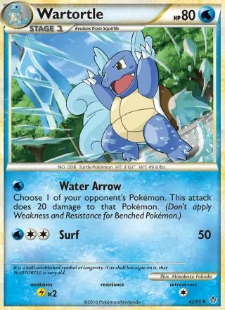 Wartortle #42 · Unleashed Pokémon card