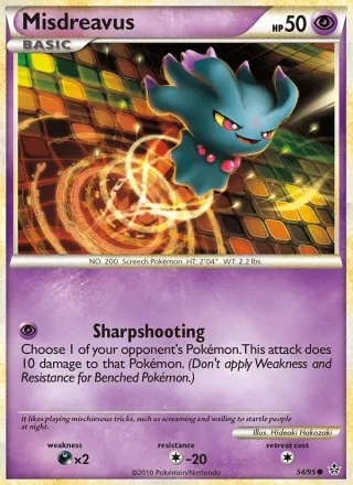 Misdreavus #54 · Unleashed Pokémon card