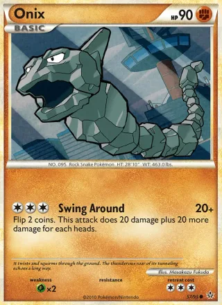 Onix #57 · Unleashed Pokémon card