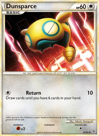 Dunsparce #29 · Unleashed Pokémon card