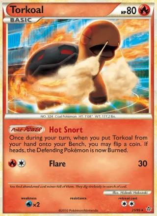 Torkoal #25 · Unleashed Pokémon card