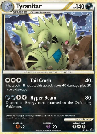 Tyranitar #26 · Unleashed Pokémon card