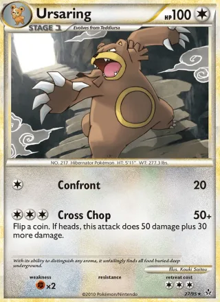 Ursaring #27 · Unleashed Pokémon card
