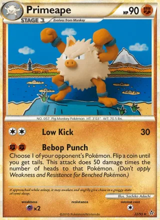 Primeape #22 · Unleashed Pokémon card