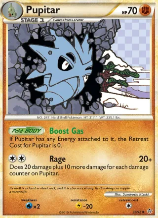 Pupitar #38 · Unleashed Pokémon card