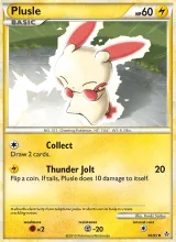 Plusle · Unleashed Pokémon card