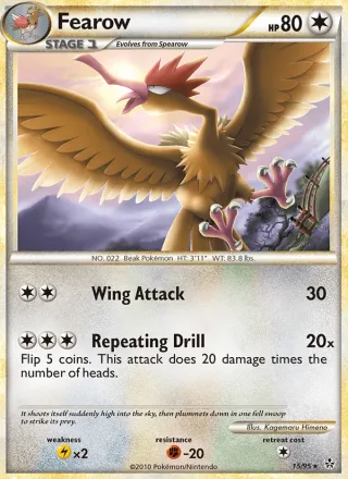 Fearow #15 · Unleashed Pokémon card