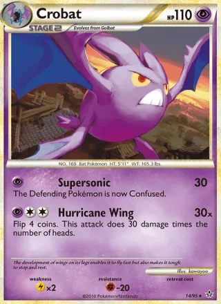 Crobat #14 · Unleashed Pokémon card