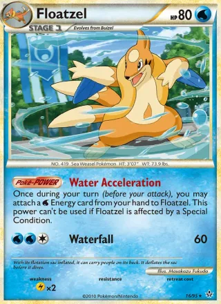 Floatzel #16 · Unleashed Pokémon card