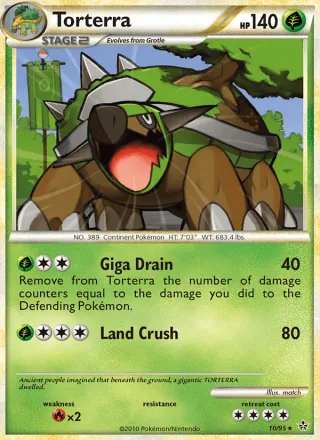 Torterra #10 · Unleashed Pokémon card