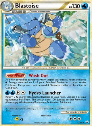 Blastoise #13 · Unleashed Pokémon card