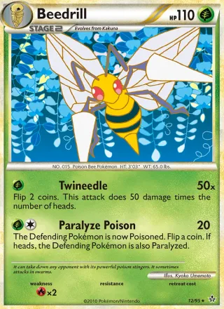 Beedrill #12 · Unleashed Pokémon card