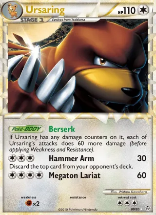 Ursaring #89 · Unleashed Pokémon card