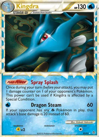 Kingdra #85 · Unleashed Pokémon card