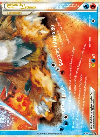 Suicune & Entei LEGEND #95 · Unleashed Pokémon card