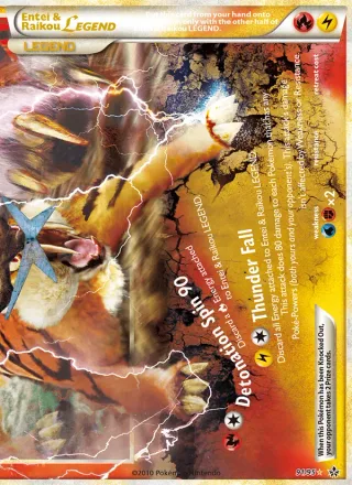 Entei & Raikou LEGEND #91 · Unleashed Pokémon card