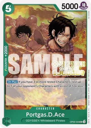 Portgas.D.Ace (Judge Pack Vol. 6) #OP09-035-judge-pack-vol-6 · One Piece Promotion Cards One Piece card